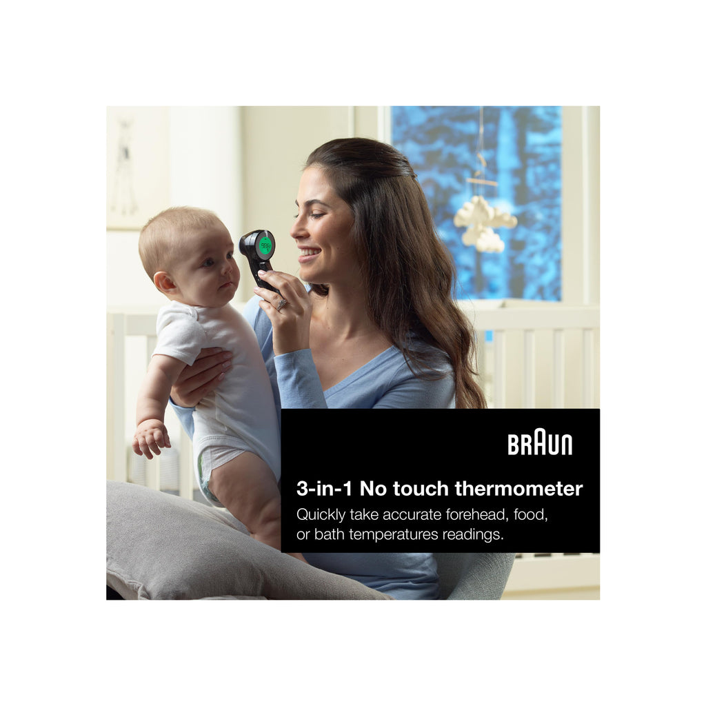 Braun Sensian 7 3-in-1 Non-Contact Forehead Thermometer, Black