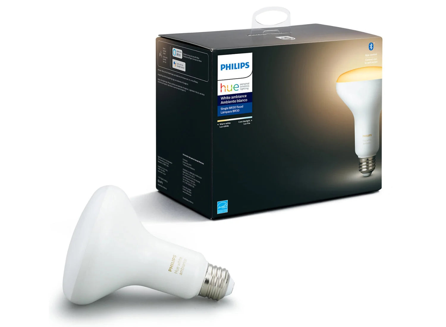 Philips Hue BR30 Bluetooth Smart LED Bulb White Ambiance