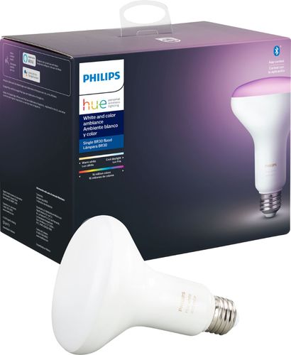 Philips Hue White and Color Ambiance BR30 Bluetooth Smart LED Bulb