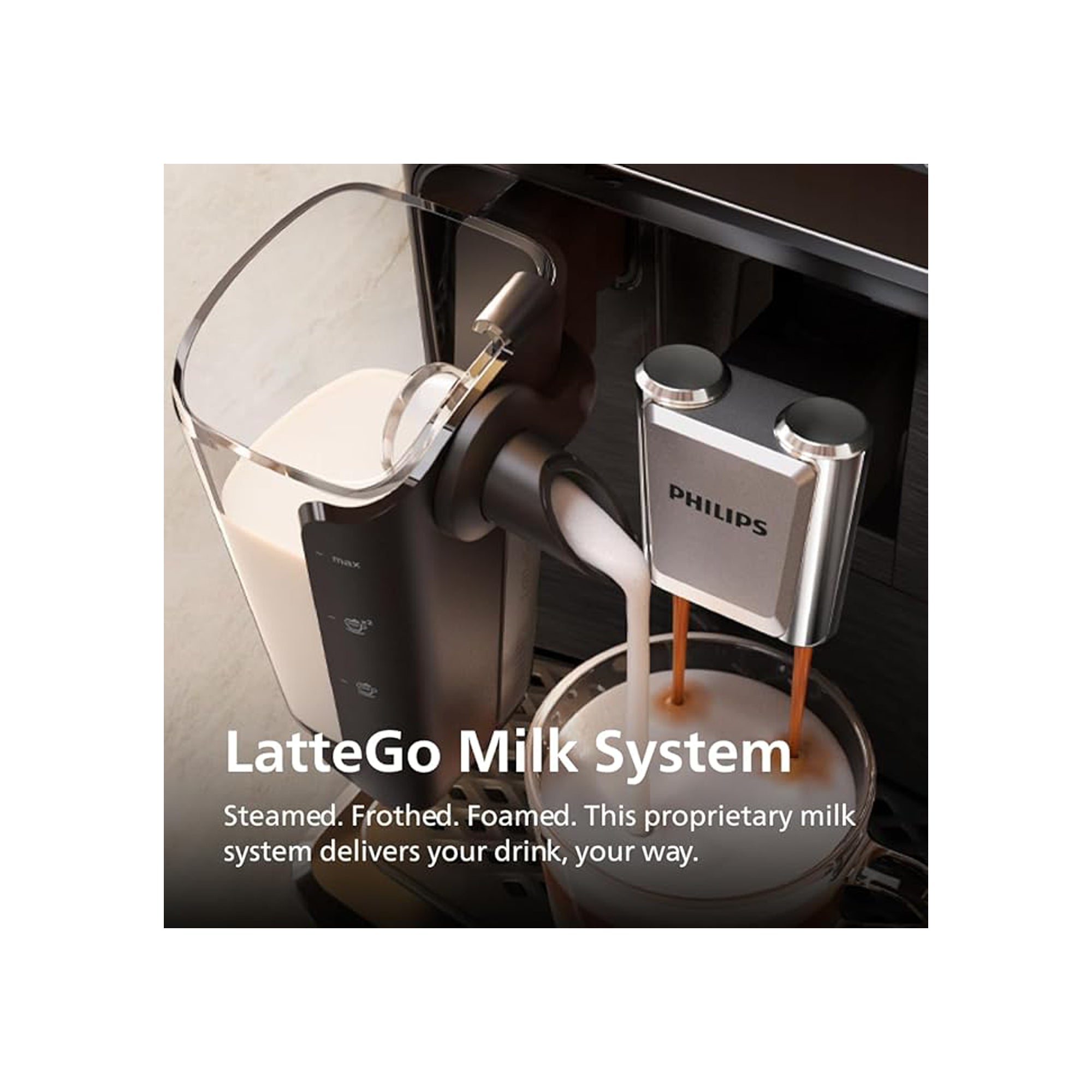 Philips 2300 Series Fully Automatic Espresso Machine with LatteGo Milk System