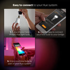 Philips Hue White and Color Ambiance BR30 Bluetooth Smart LED Bulb