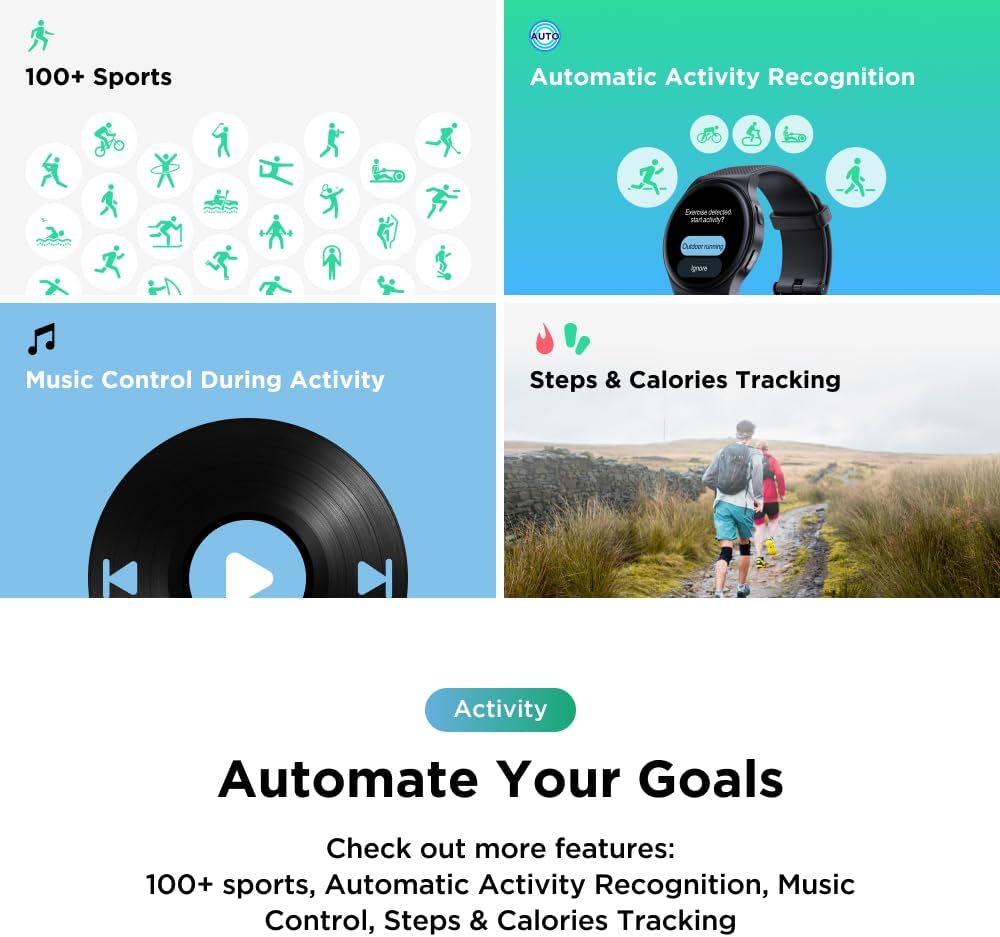 Motorola Moto Watch 120 - Premium Bluetooth Smartwatch