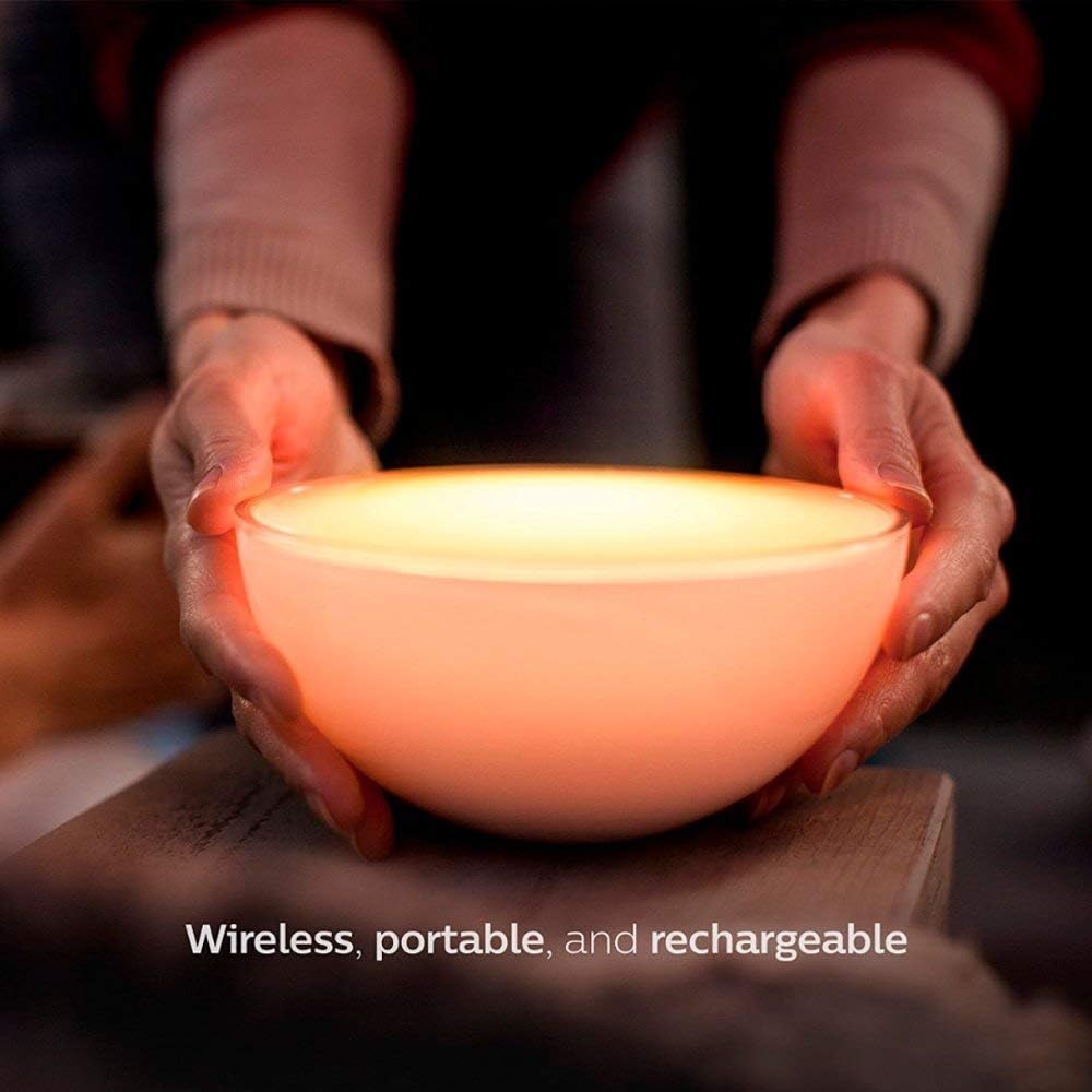 Philips Hue Go Portable Smart LED Light Table Lamp, White & Color