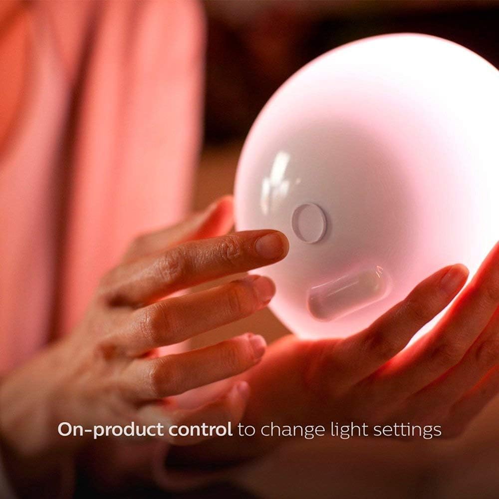 Philips Hue Go Portable Smart LED Light Table Lamp, White & Color