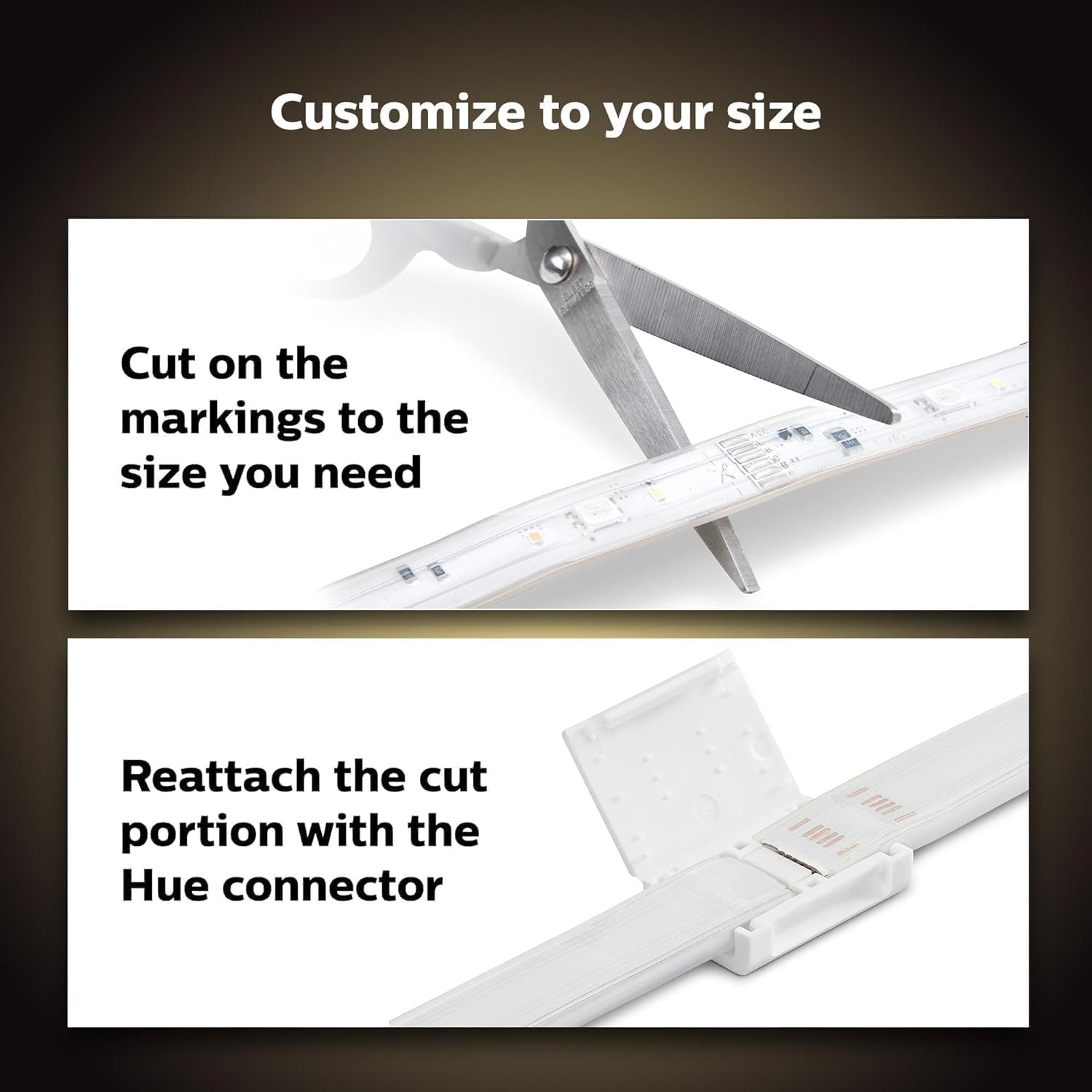 Philips Hue Bluetooth Smart Lightstrip Plus 2m/6ft Base Kit with Plug