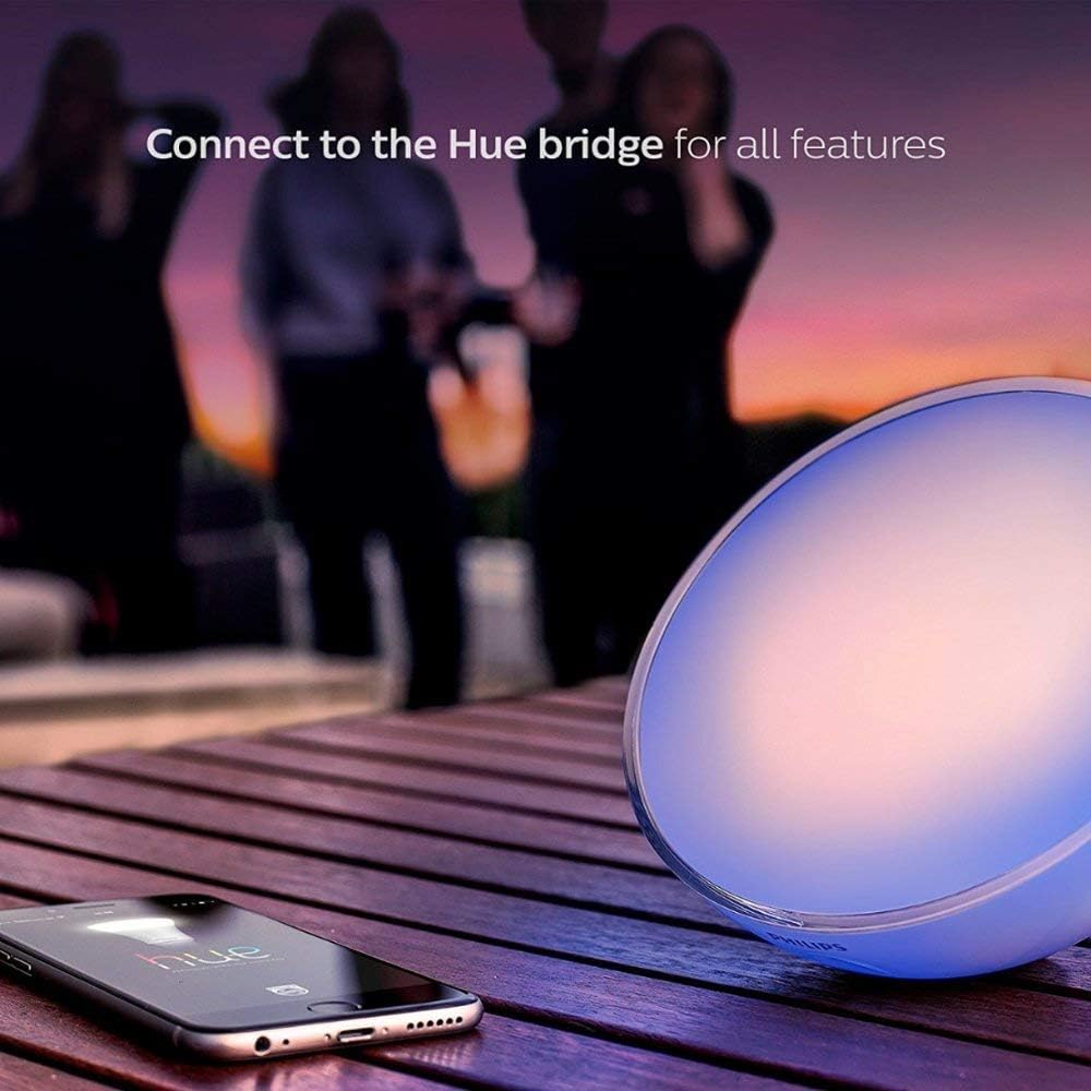 Philips Hue Go Portable Smart LED Light Table Lamp, White & Color