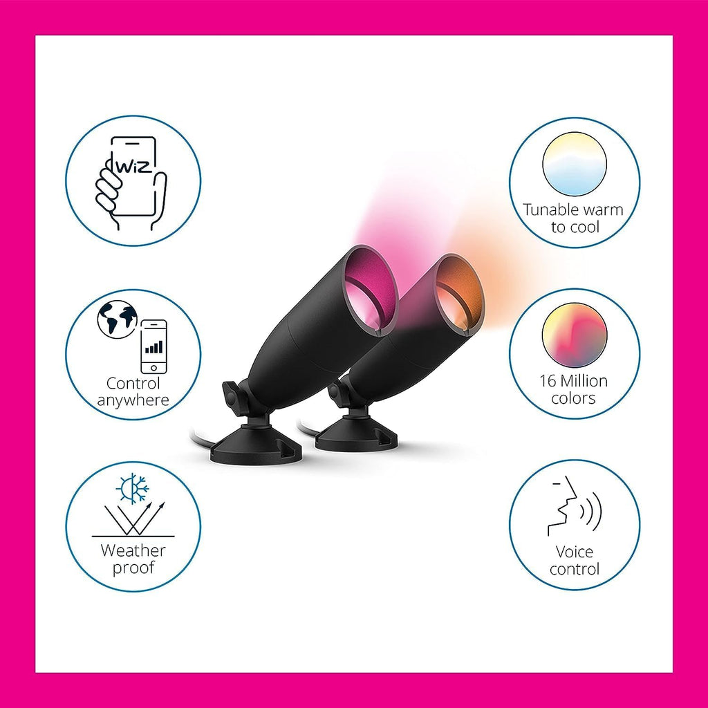 WiZ Connected LED Color Changing Outdoor Spotlight Extension