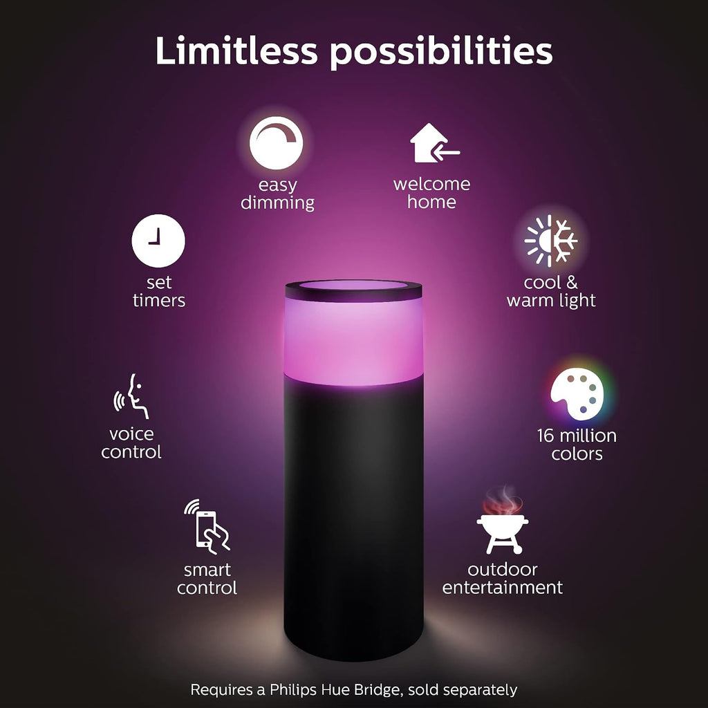 Philips Hue Calla Outdoor Pathway Light White and Color Ambiance