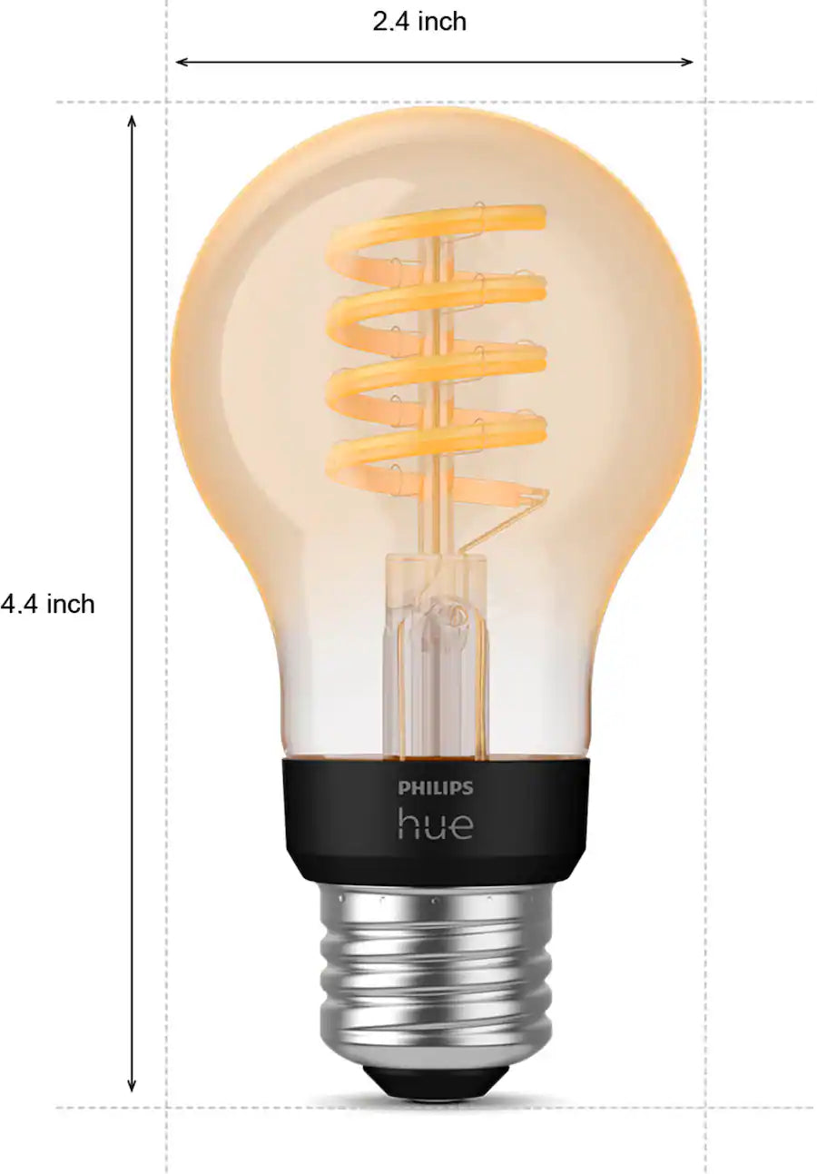 Philips Hue White Ambiance A19 Filament LED Bulb