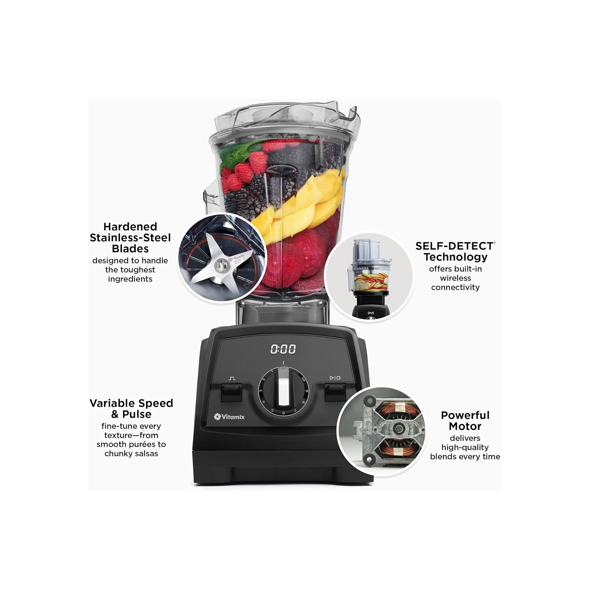 Vitamix Venturist Pro Professional-Grade Blender with Low-Profile 64 oz Container