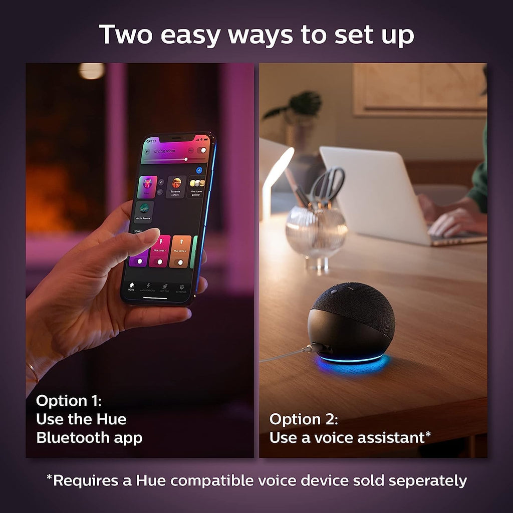 Philips Hue White and Color Ambiance BR30 Smart LED Bulb (2-Pack)