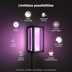 Philips Hue Impress Outdoor Wall Light Black