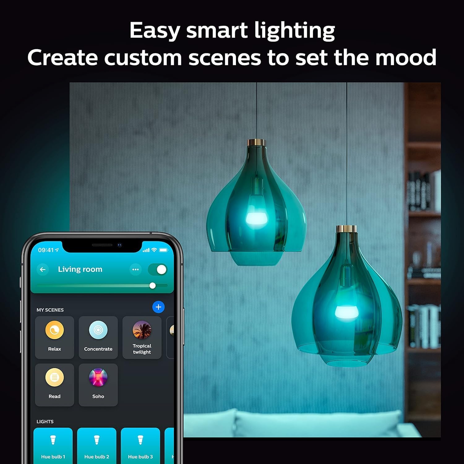 Philips Hue 75W A19 Starter Kit White and Color Ambiance