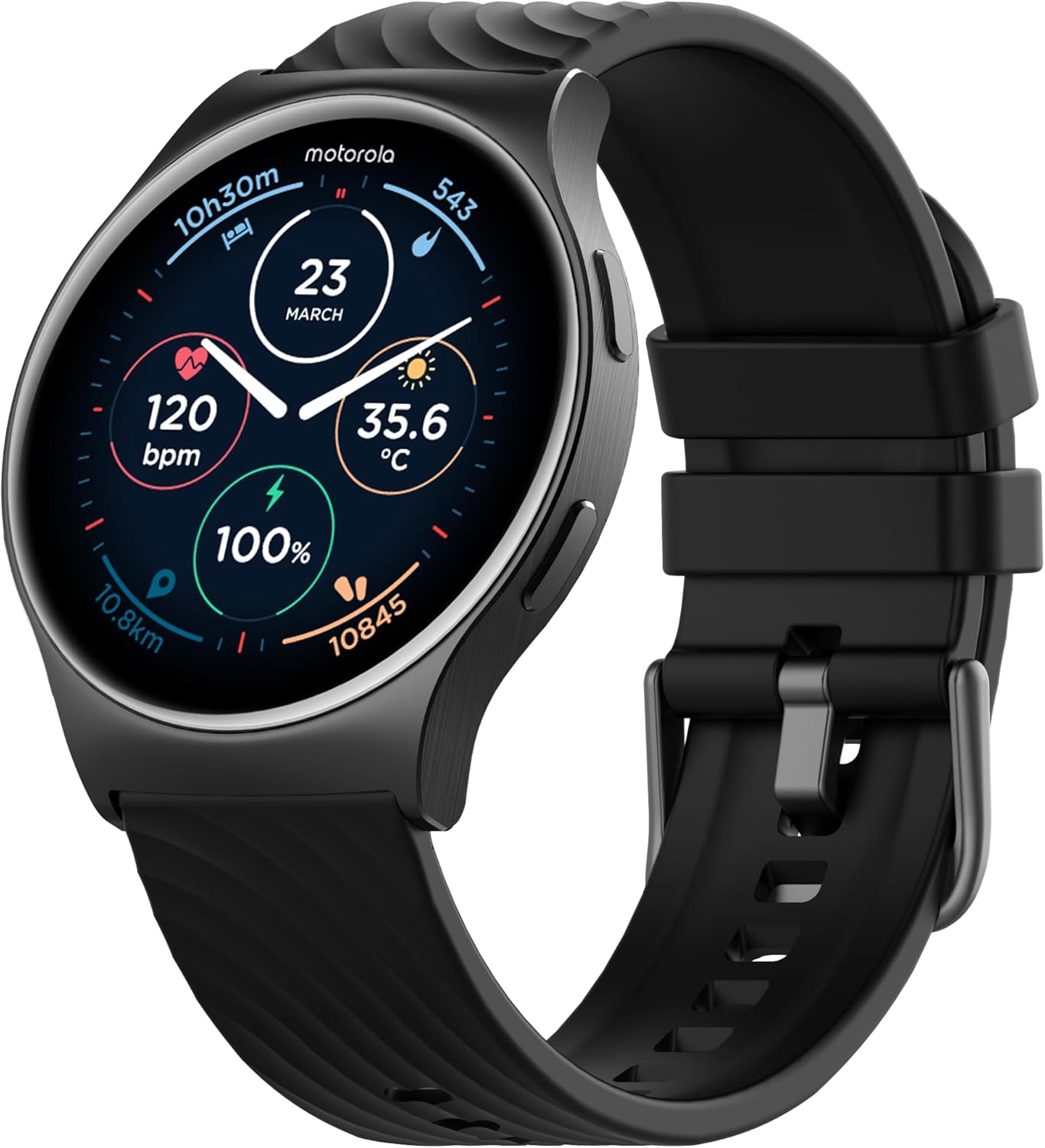 Motorola Moto Watch 120 - Premium Bluetooth Smartwatch