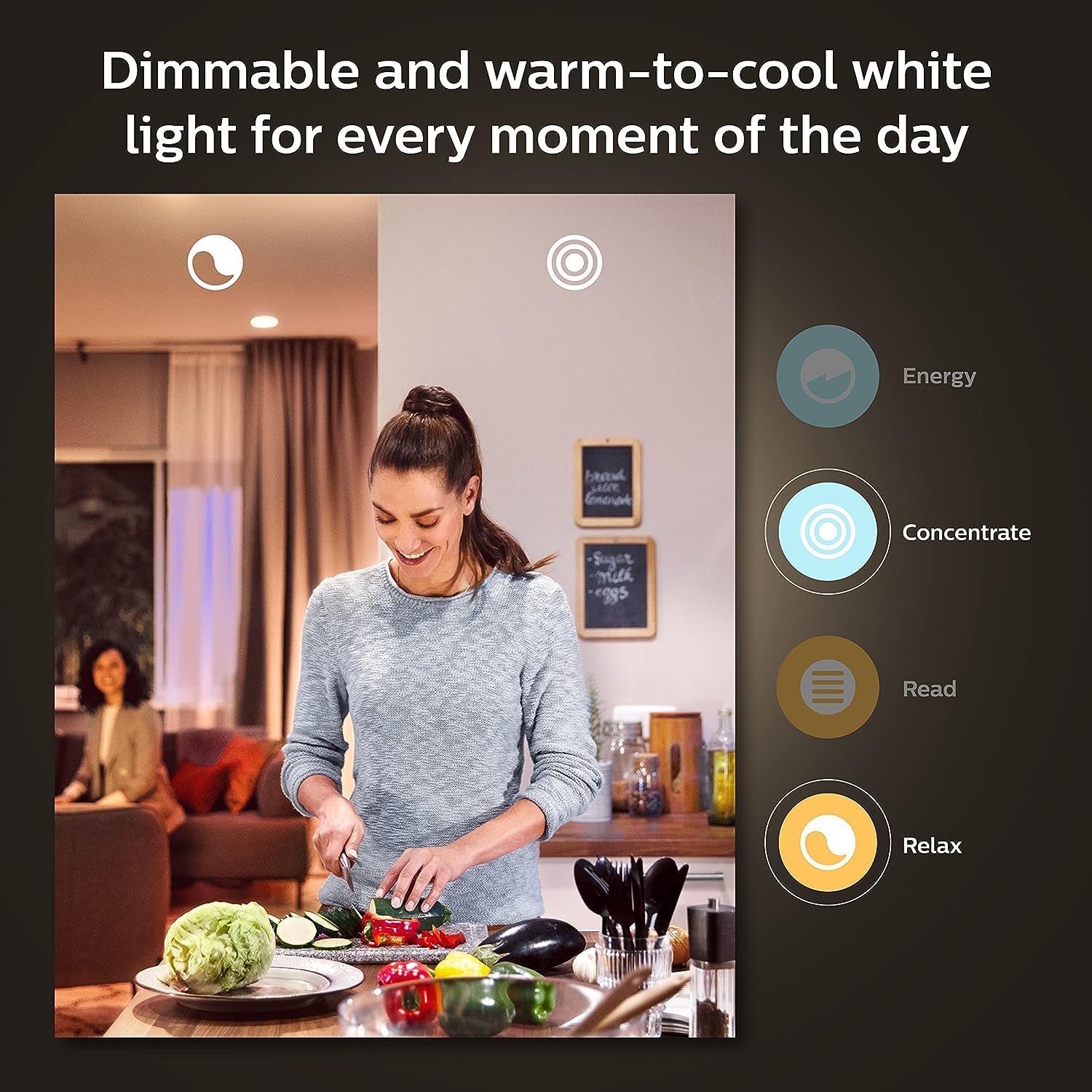 Philips Hue White A19 Bluetooth Smart LED Bulb (2-Pack)