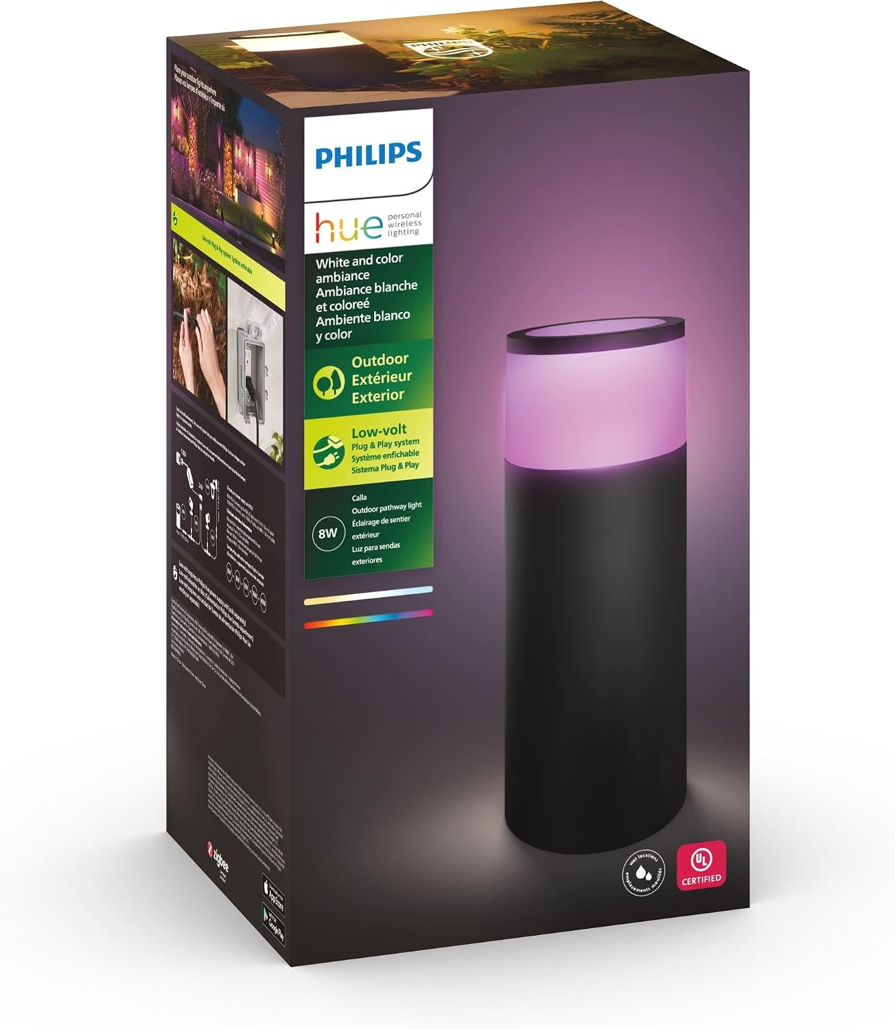 Philips Hue Calla Outdoor Pathway Light White and Color Ambiance