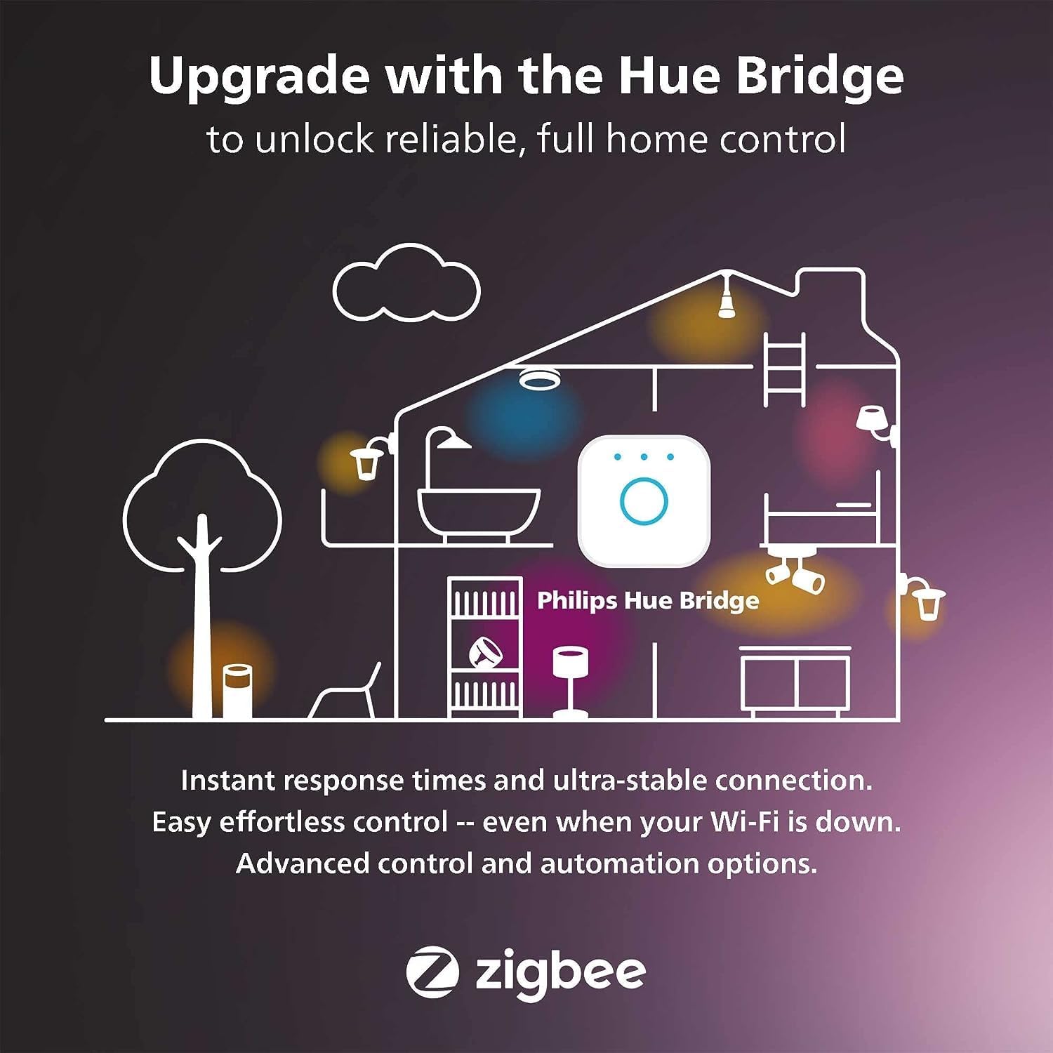 Philips Hue Outdoor 100W Power Supply Black - Connect Multiple Hue Outdoor Low Voltage Lights up to Total of 100W - 1 Pack - Requires Hue Bridge - Weatherproof