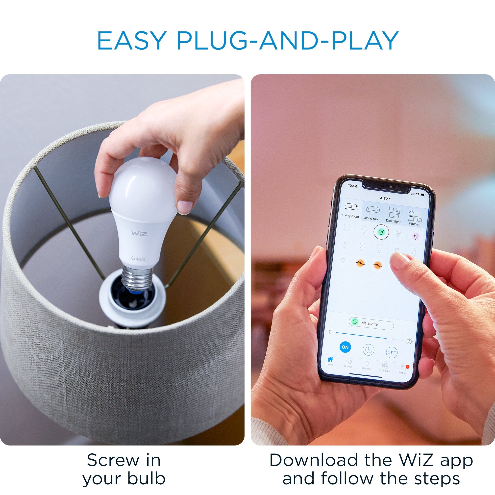 WiZ A19 Soft White Smart Wi-Fi LED Bulb