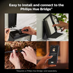 Philips Hue Impress Outdoor Wall Light Black