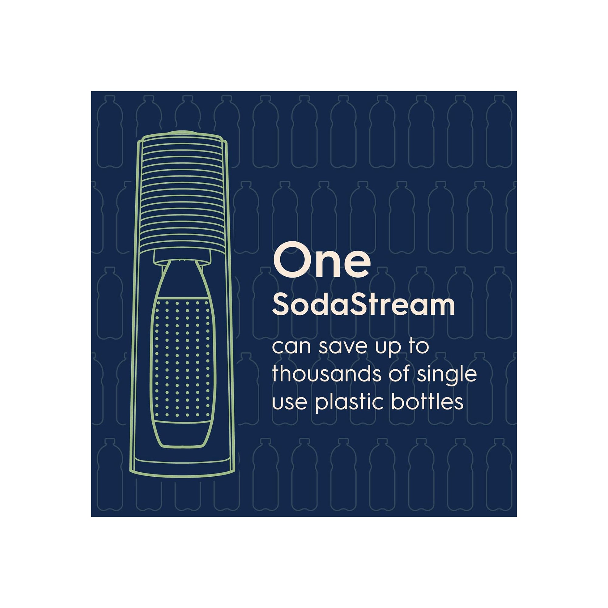SodaStream Terra Sparkling Water Maker Bundle with CO2 Cylinder and BPA-Free Bottle