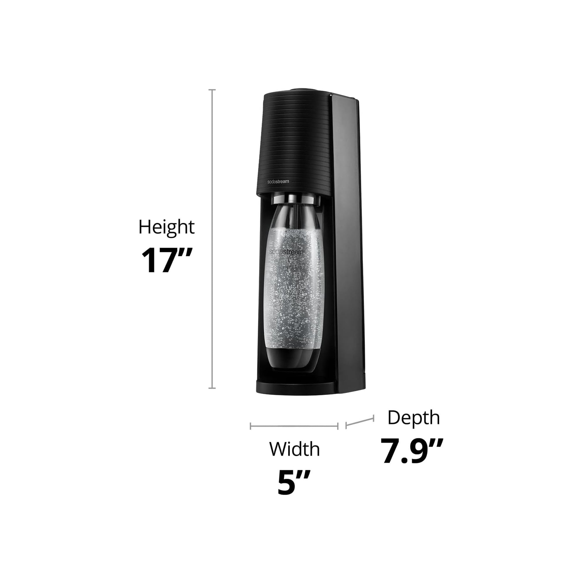 SodaStream Terra Sparkling Water Maker Bundle with CO2 Cylinder and BPA-Free Bottle