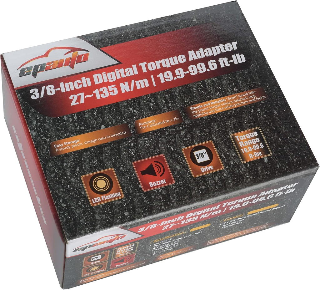 EPAuto 3/8-Inch Digital Torque Adapter,19.9-99.6 ft-lb