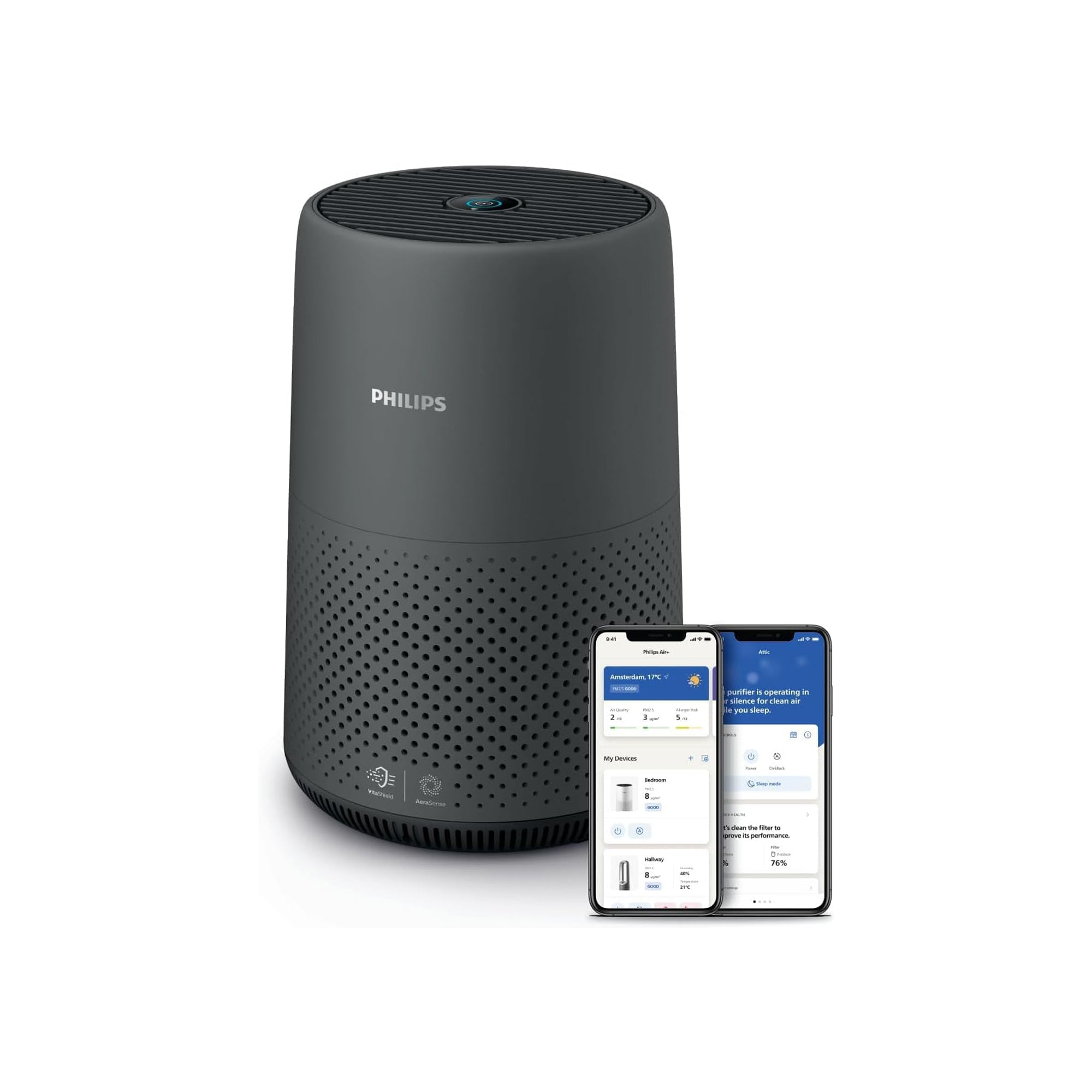 Philips 800 Series Compact Smart HEPA Air Purifier