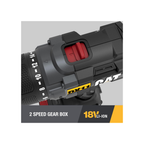 Caterpillar Cat® 18V 1 FOR ALL 1/2" Cordless Drill/Driver DX11 with Brushless Motor and 2 Batteries