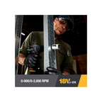 Caterpillar Cat® 18V 1 FOR ALL 1/2" Cordless Drill/Driver DX11 with Brushless Motor and 2 Batteries