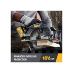 Caterpillar Cat® 18V 1 FOR ALL 7-1/4” Cordless Circular Saw DX532 with Brushless Motor and battery included