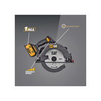 Caterpillar Cat® 18V 1 FOR ALL 7-1/4” Cordless Circular Saw DX532 with Brushless Motor and battery included