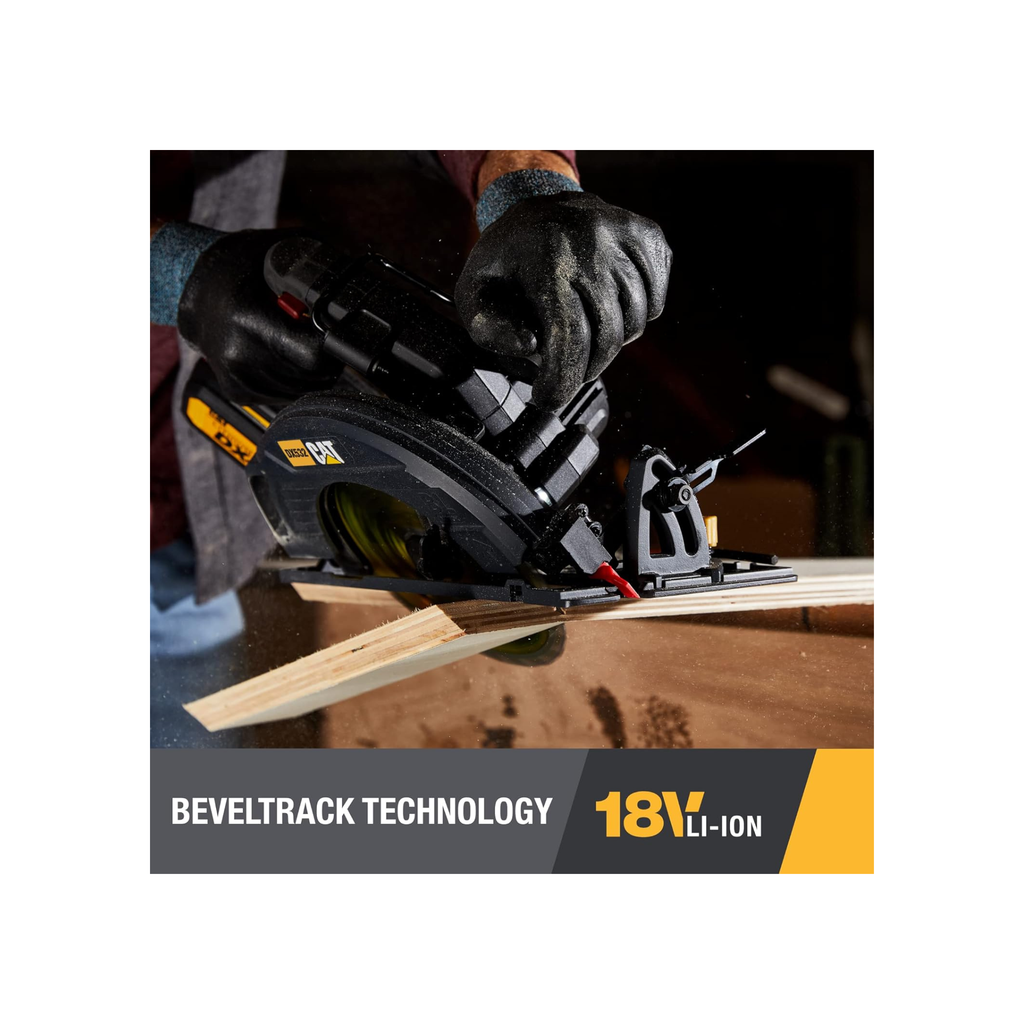 Caterpillar Cat® 18V 1 FOR ALL 7-1/4” Cordless Circular Saw DX532 with Brushless Motor and battery included