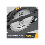 Caterpillar Cat® 18V 1 FOR ALL 7-1/4” Cordless Circular Saw DX532 with Brushless Motor and battery included