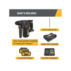 Caterpillar Cat® 18V 1 FOR ALL 1” Cordless Rotary Hammer Drill DX21 with Brushless Motor and Two Batteries