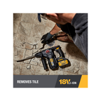 Caterpillar Cat® 18V 1 FOR ALL 1” Cordless Rotary Hammer Drill DX21 with Brushless Motor and Two Batteries