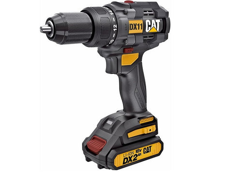 Caterpillar Cat® 18V 1 FOR ALL 1/2" Cordless Drill/Driver DX11 with Brushless Motor and 2 Batteries