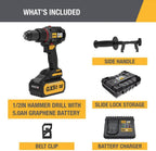 Cat® 18V 1 FOR ALL ½” Cordless Hammer Drill DX13 with Brushless Motor and Graphene Battery