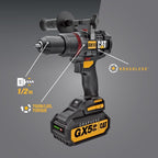 Cat® 18V 1 FOR ALL ½” Cordless Hammer Drill DX13 with Brushless Motor and Graphene Battery