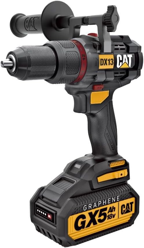 Cat® 18V 1 FOR ALL ½” Cordless Hammer Drill DX13 with Brushless Motor and Graphene Battery