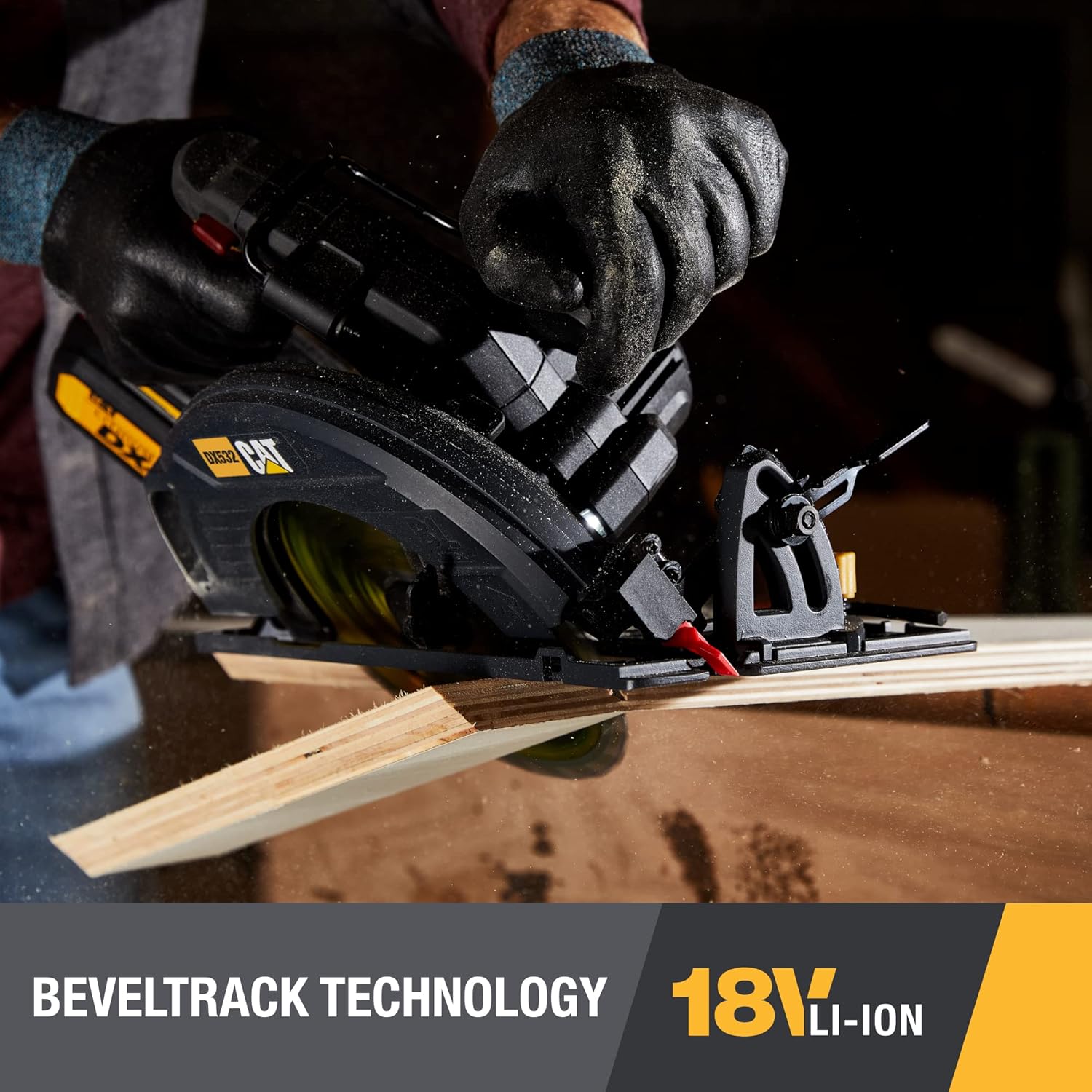 Caterpillar Cat® 18V 1 FOR ALL 7-1/4” Cordless Circular Saw DX532 with Brushless Motor and battery included
