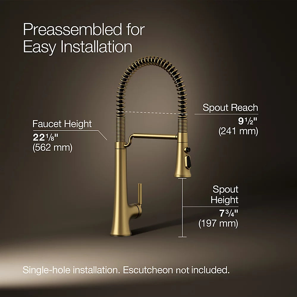 Kohler Tone Semi-Professional Pull-Down Kitchen Faucet