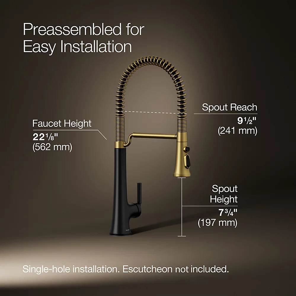 Kohler Tone Semi-Professional Pull-Down Kitchen Faucet