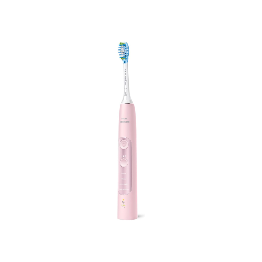 Philips Sonicare ExpertClean 7700 Rechargeable Electric Toothbrush with Bluetooth & UV Sanitizer, HX9630/17, Pink