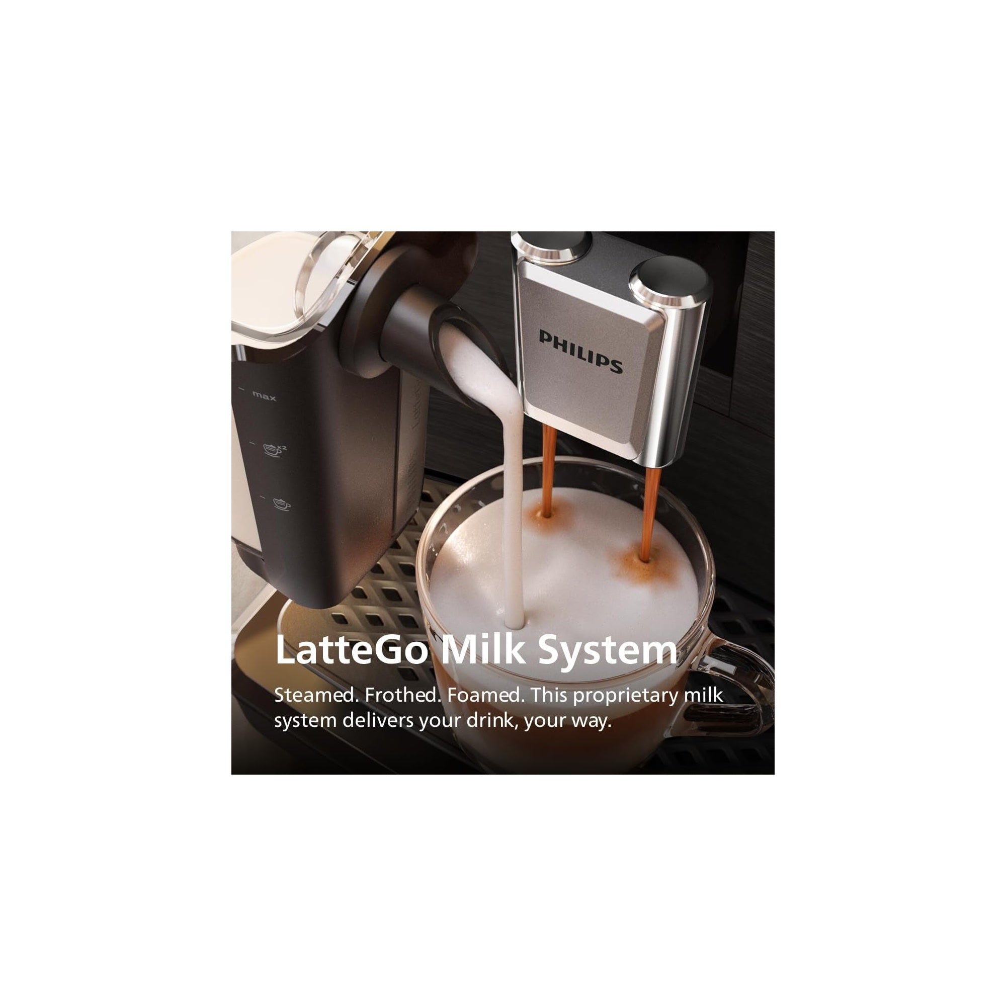 Philips 3300 Series Fully Automatic Espresso Machine with LatteGo Milk System